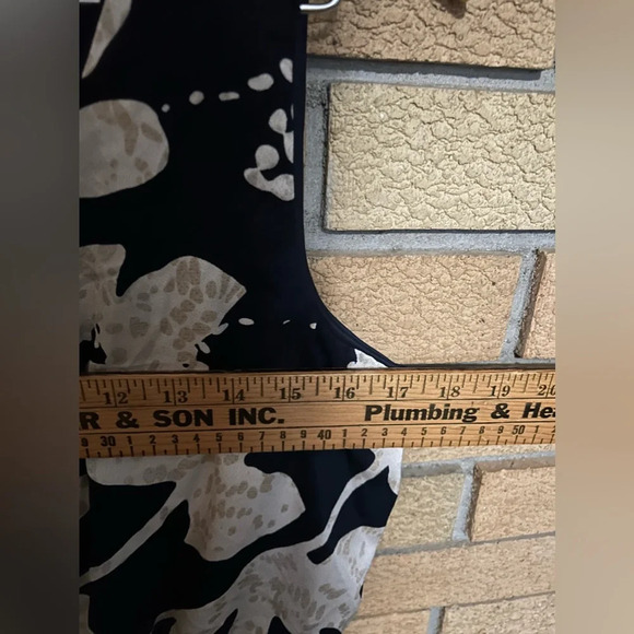 NWT NIC+ZOE Water Lillies Bianca Flowy Maxi Dress Indigo Multi Size Medium - Picture 8 of 9